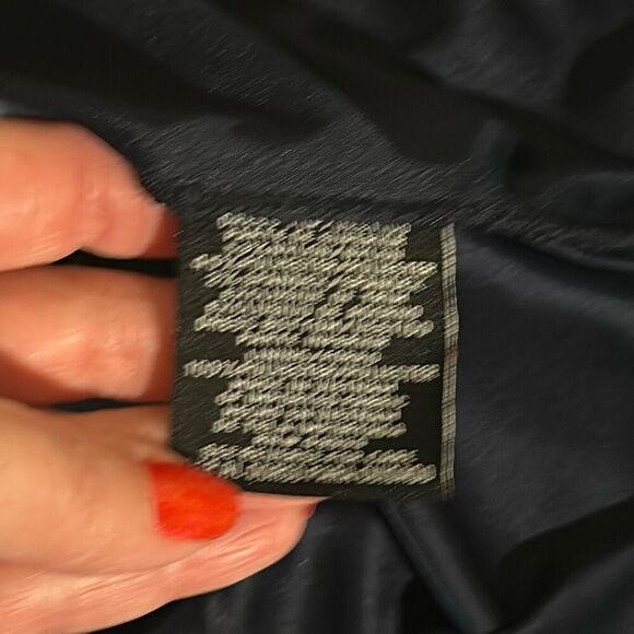 R & M Richards navy blue lace cocktail gown evening dress 8 - Picture 12 of 13